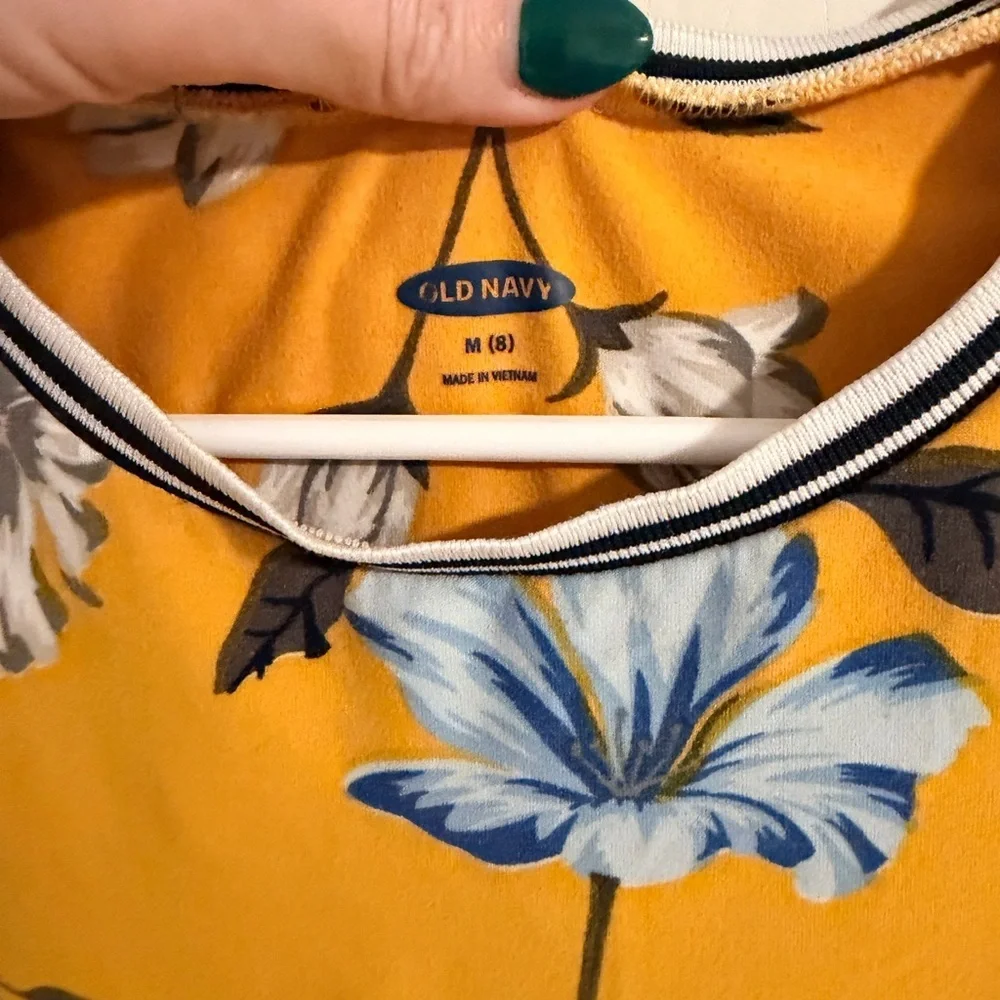 Old Navy Yellow Floral Kids Dress